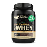 Optimum Nutrition Gold Standard Whey Chocolate container ready for daily protein boost.
