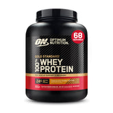 Optimum Nutrition Gold Standard whey powder in chocolate peanut butter ready for post-workout fueling