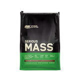 Optimum Nutrition Serious Mass bottle front shows the high calorie mass gainer for weight gain
