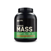 Optimum Nutrition Serious Mass tub front showing branding and flavor appeal.
