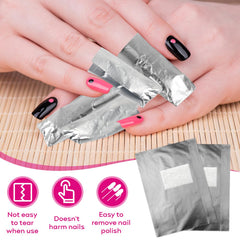 Opvixi foil wraps allow 10-15 minute soak-off for gel polish