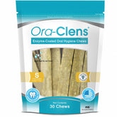 Ora-Clens small dog chews with poultry flavor promote fresher breath