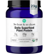 Ora Organic vegan protein powder tub front view for clean post-workout fuel