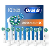 Oral-B Cross Action head angled at 16 degrees for thorough between-teeth cleaning.