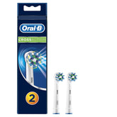 Oral-B CrossAction head angled design reaching between teeth for thorough cleaning