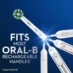 Oral-B CrossAction round head design for tooth-by-tooth coverage