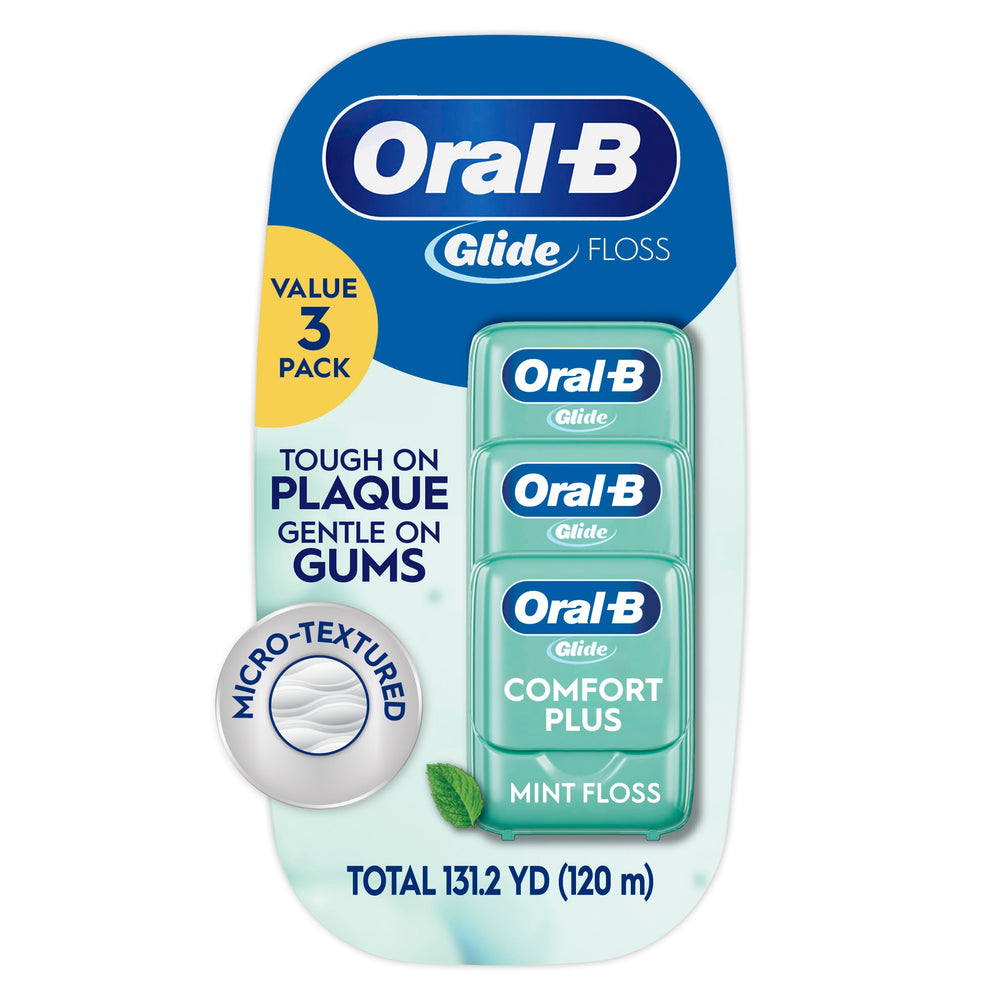 Oral-B Glide Comfort Plus floss spool closeup for smooth sliding