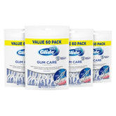 Oral-B Glide Gum Care floss picks with tension control clean beneath the gum line