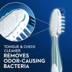 Blue Indicator bristles fade to signal replacement time