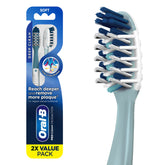 Oral-B Pro Health CrossAction toothbrush with soft-bristles pack for gentle cleaning.