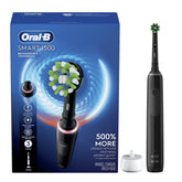Oral-B Smart 1500 black front view with ergonomic grip