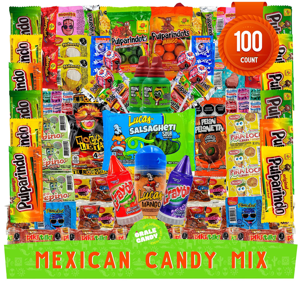 Órale Candy Mexican candy mix assortment, vibrant treats for parties and gifting.