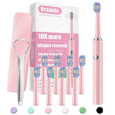 OraLexis electric toothbrush with a compact pink design for daily home use