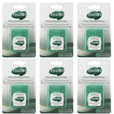 OraMD floss unscented unwaxed spool demonstrates gentle, shred-resistant cleaning for adults.
