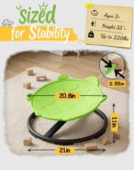 Oranmew turtle spinning chair whisper-quiet bearings enable smooth spins.