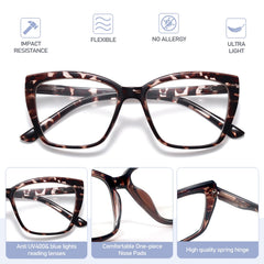 ORANZI Reading Glasses in black tortoiseshell versatile everyday look.