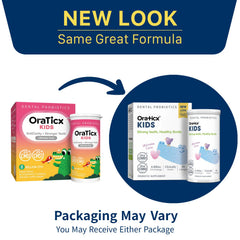 OraTicx Kids Dental Probiotics tablet-dissolve in mouth for a convenient bedtime routine.
