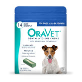 OraVet Dental Hygiene Chews packaged 14-count for small dogs’ daily oral care