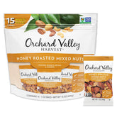 Orchard Valley Harvest honey roasted mixed nuts 15-pack ready for on-the-go snacking
