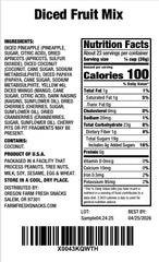 Oregon Farm Fresh Snacks close-up showing vibrant fruit pieces and texture for healthy snacking.