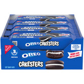 OREO Cakesters soft snack cakes pack with three cakes, ideal for grab-and-go.