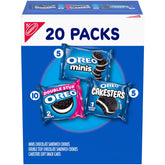 OREO Lovers Variety Pack with 20 single-serve packs for sharing.