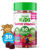 Orgain Kids Sugar Free Multivitamin Gummies bottle with 60 gummies for daily immune support.