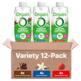 Orgain nutritional shake chocolate bottle — smooth meal replacement for busy mornings