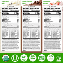 Orgain nutritional shake vanilla bottle — creamy on-the-go protein