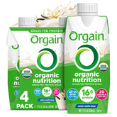Orgain Vanilla Bean nutritional shake bottle for on-the-go nourishment