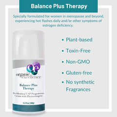 Herbal ingredients close-up showcasing phytoestrogen-rich botanicals in Balance Plus Therapy