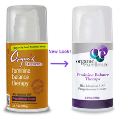 Organic Excellence packaging box emphasizes clean, plant-based formula free from parabens.