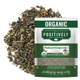 Organic Positively Tea Company pinhead gunpowder pearls ready to brew a smooth cup