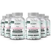 Organics Ocean Magnesium Glycinate bottle showcases high-absorption formula for daily wellness.