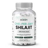 Organics Ocean Shilajit bottle for easy daily use and energy support.