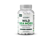 Organics Ocean Wild Sea Moss Capsules bottle for daily energy support.
