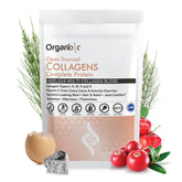 Organixx Clean Sourced Collagen bottle on kitchen counter for daily wellness.