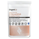 Organixx Clean Sourced Collagen Powder bottle for daily use may support skin, hair and joints.
