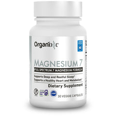 Organixx Magnesium 7-form capsule for nightly routine and potential sleep support.