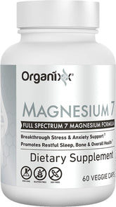 Organixx Magnesium Glycinate bottle for daily sleep and muscle support