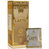 ORGANO Gourmet Cafe Latte box front with 20 single-serve sachets for easy preparation.