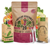 Organo Republic 20-Seed Variety Pack offers diverse heirloom vegetables for home gardens.