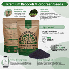 Organo Republic heirloom non-GMO seeds close-up highlighting quality