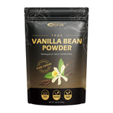 ORGFUN Vanilla Bean Powder packaging highlighting Madagascar vanilla for baking.
