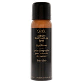 Oribe Airbrush Root Touch Up Spray Light Brown close-up bottle for seamless greys coverage