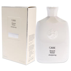 Hair after washing shows softness and elasticity with Oribe Silverati.