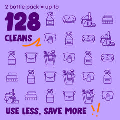 Originally Yellow Lavender Vinegar label detail highlights lavender scent and plant-based formula.