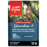 ORIJEN Guardian 8 bag front view, grain-free dry cat food for high-protein meals.