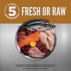 ORIJEN Original Cat Food WholePrey ingredients image illustrating nutrient-dense prey parts