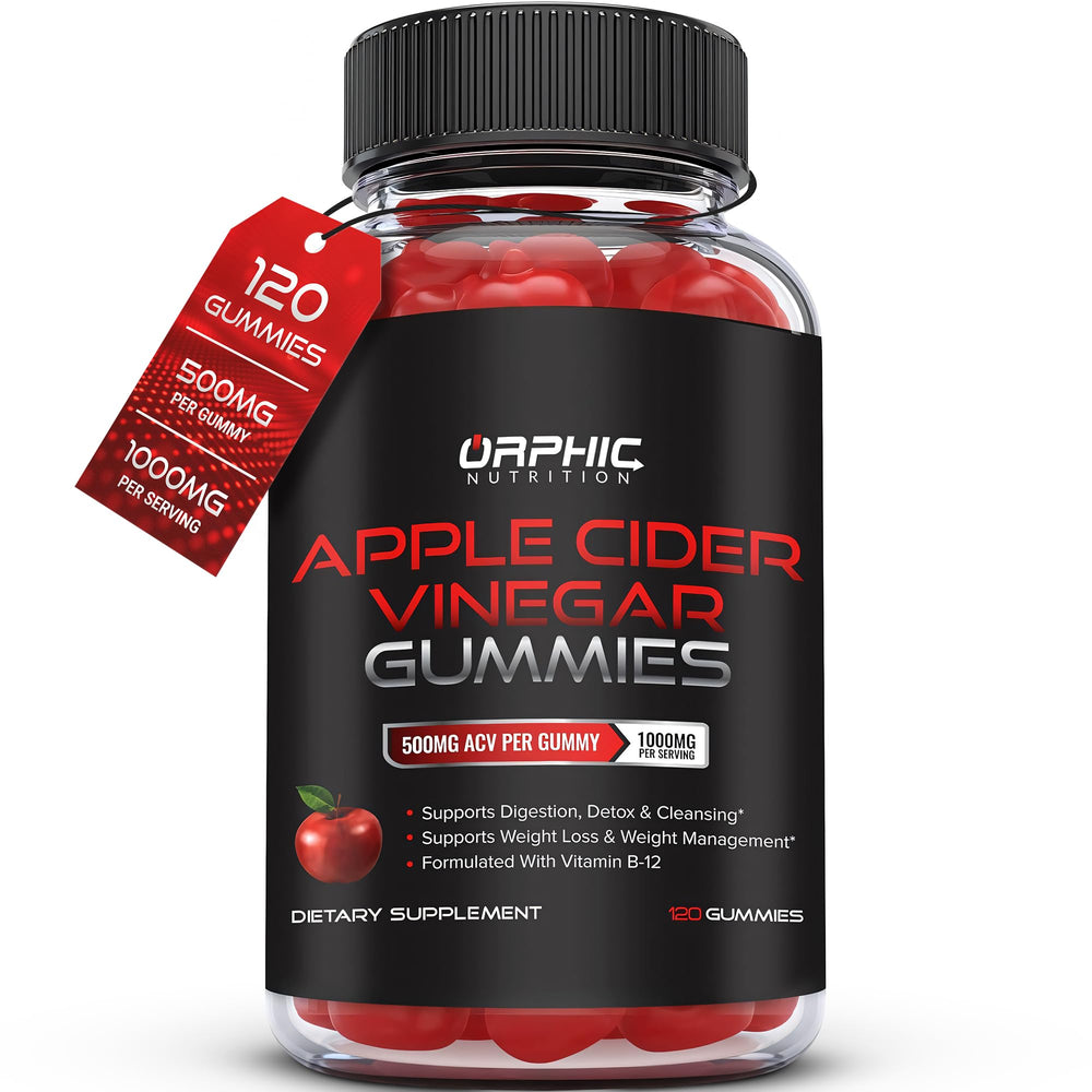 Orphic Nutrition ACV Gummies bottle for convenient digestive support and daily wellness
